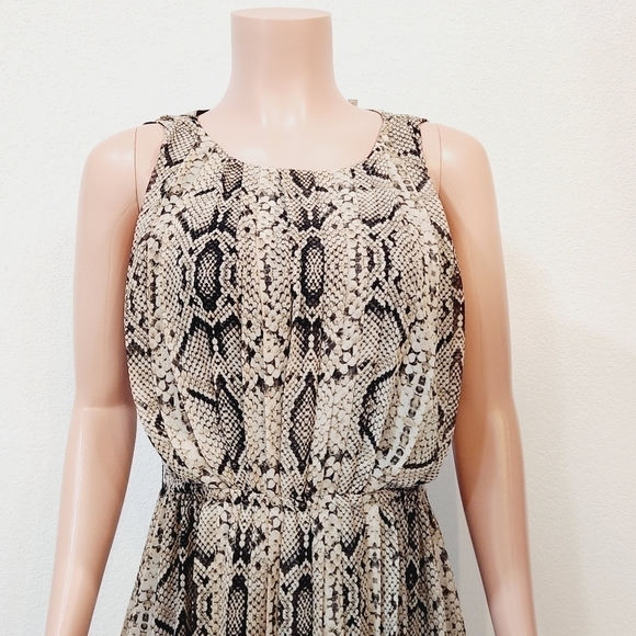 NWT Jessica Simpson Anaconda Black/Brown/Cream  Dress Size: M - Picture 2 of 11